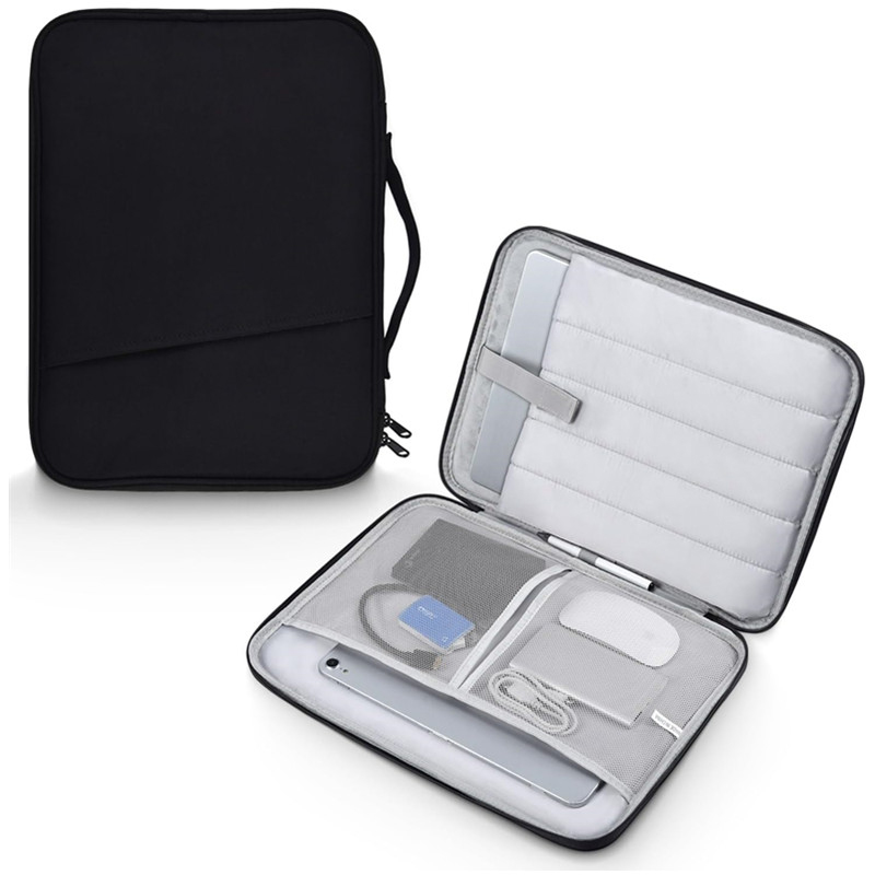 Laptop Accessories Travel Case - Su Geçirmez Darbeye Dayanıklı Laptop Saplı