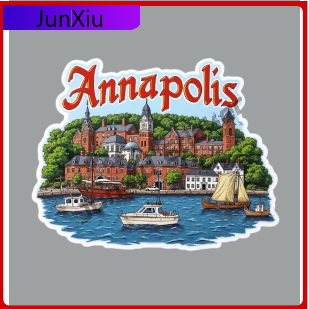 Laptop Accessories Logo - Annapolis Maryland Seyahat Etiketi Özel Araba