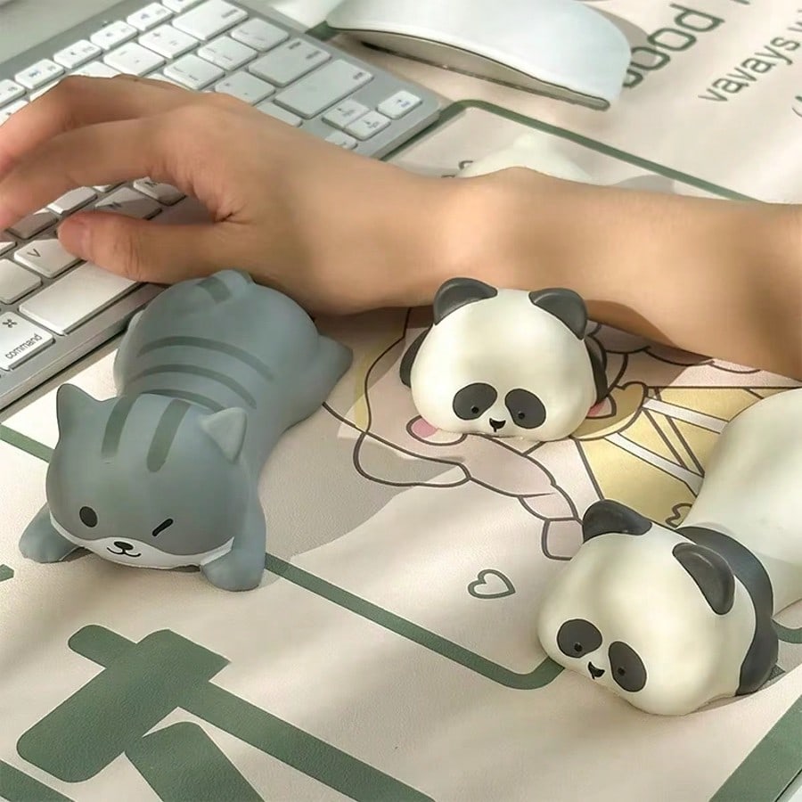 Laptop Accessories Essential - 1 adet Ergonomik Panda Bilek Desteği