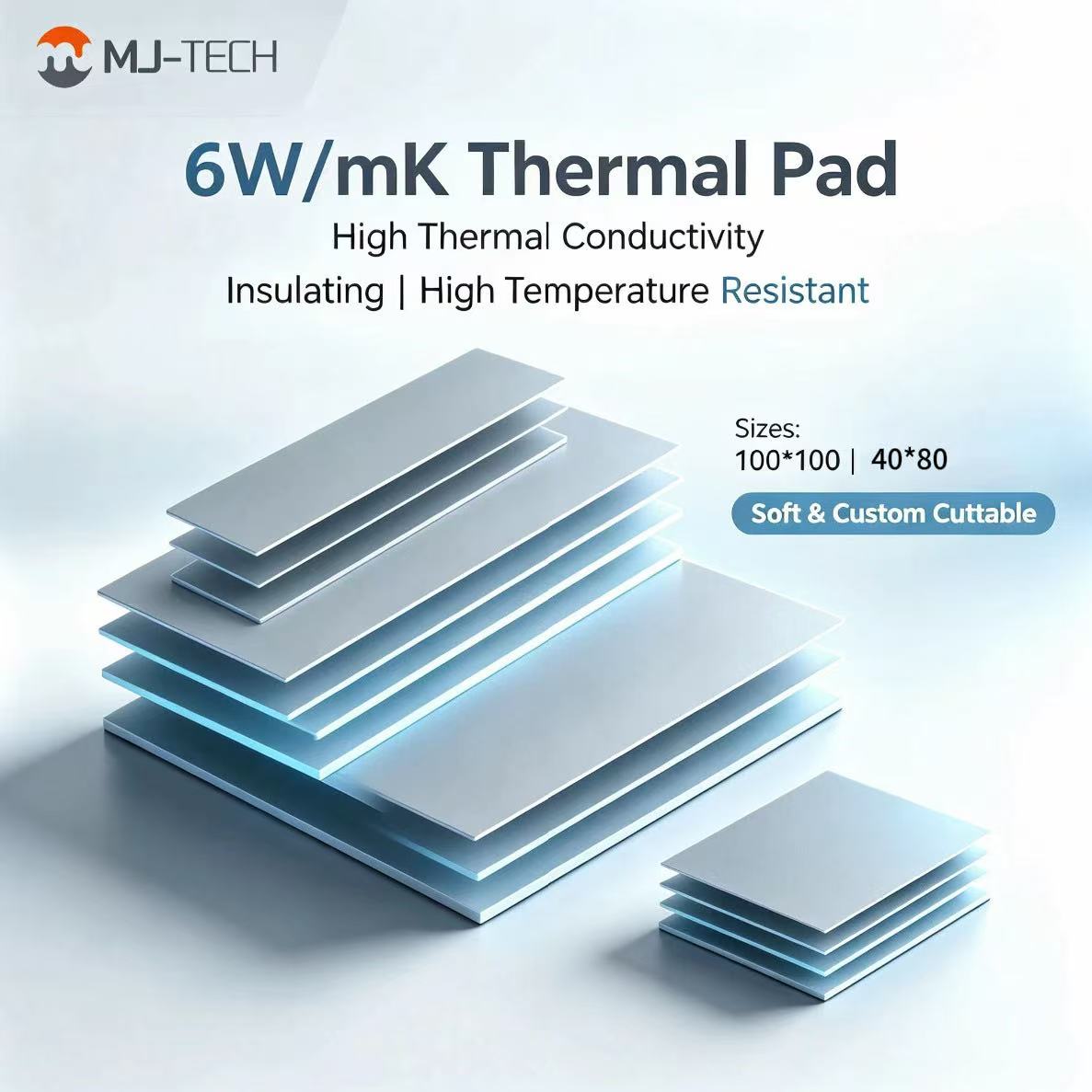 Laptop Cooling Pad - MJ-TECH 6W/mK Termal Ped İletken Olmayan