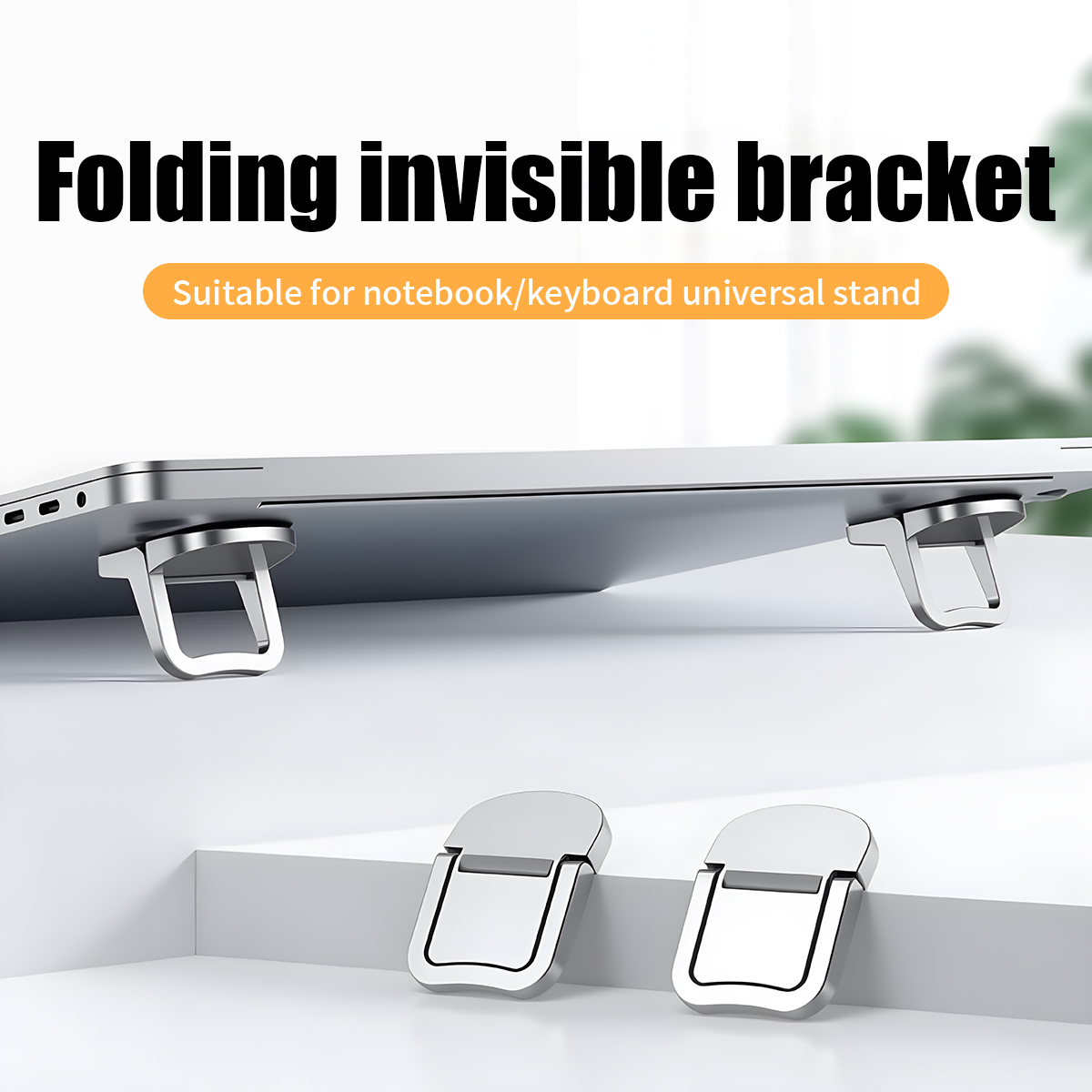 Laptop Stand Riser - 1 çift Mini taşınabilir dizüstü bilgisayar