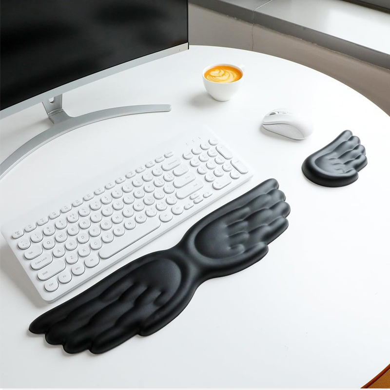 Laptop Ergonomic Accessories - Klavye Fare Bilek Dinlenme Melek Kanat