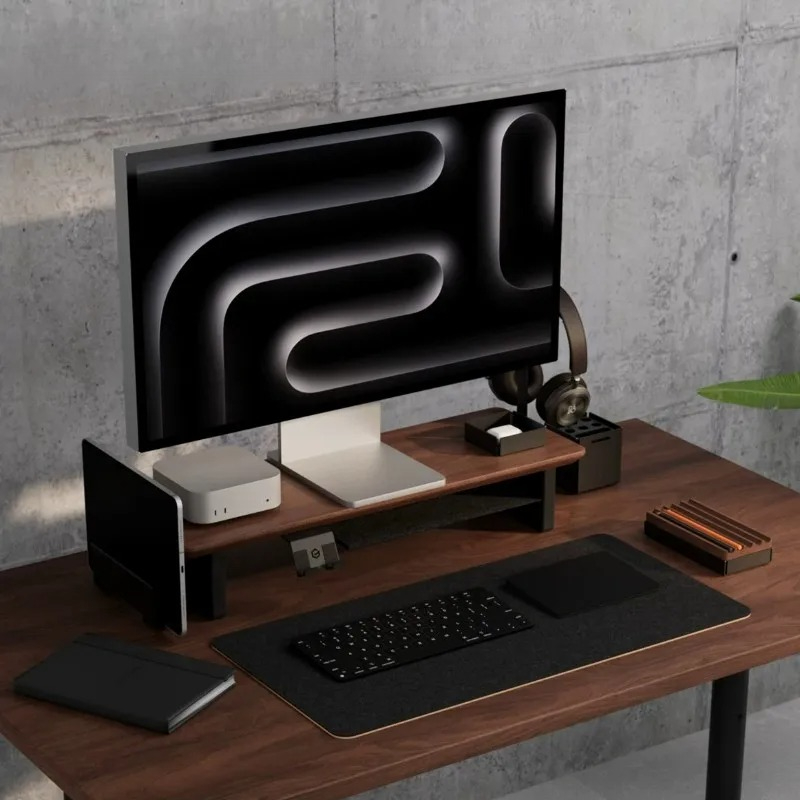 Laptop Stand Riser - Sıcak Fırsat! Ceviz Monitör Standı Yükseltici