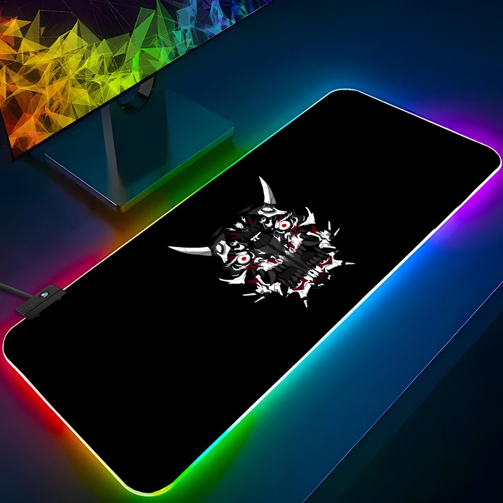 Laptop Accessories Rgb - Japon Samuray Şeytan Mouse Pad RGB