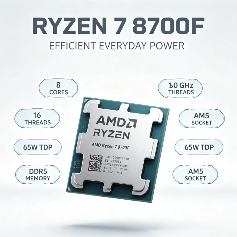 Amd Cpu Ryzen 7 - Ryzen 7 8700F İşlemci 4NM Üretim