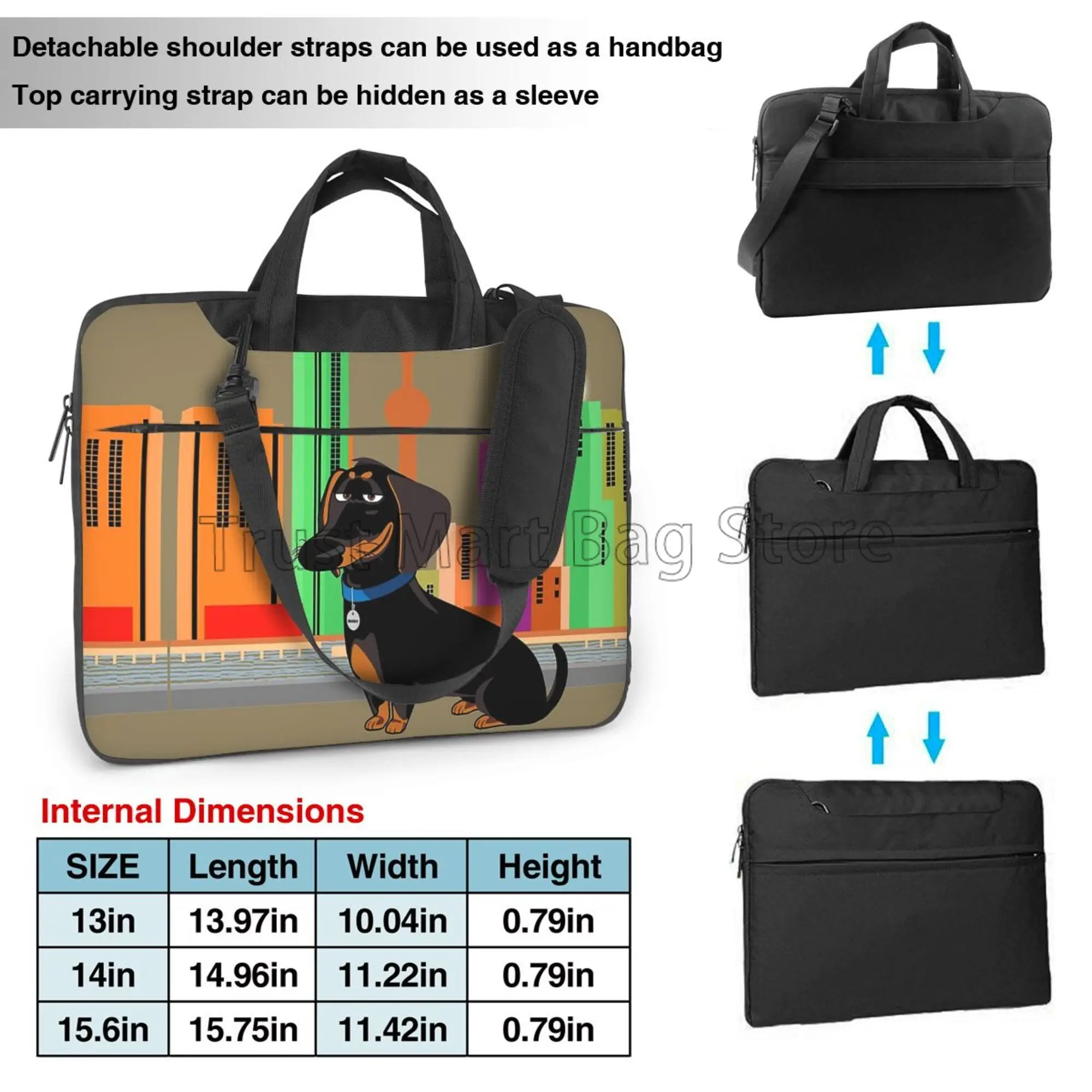 Sevimli Dachshund baskı dizüst - Laptop Accessories Travel Case incelemesi ve fiyatı