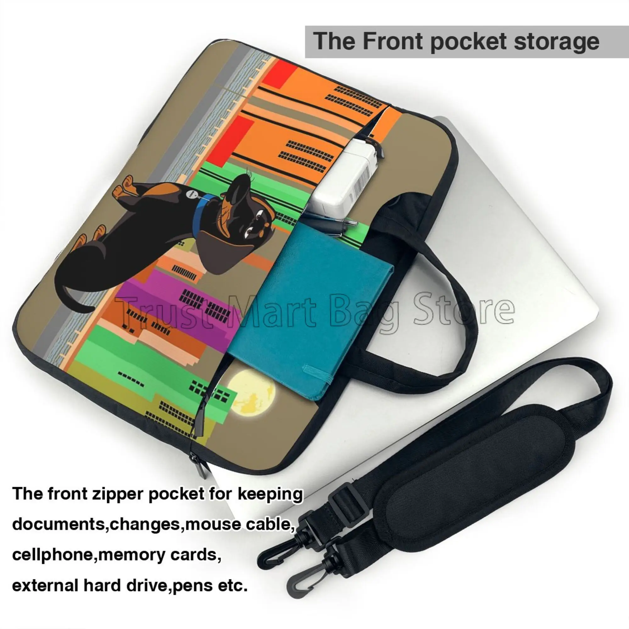 Sevimli Dachshund baskı dizüst - Laptop Accessories Travel Case incelemesi ve fiyatı