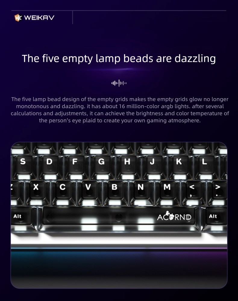 YENİ WEIKAV Nut65 Alüminyum Al - Laptop Accessories Rgb incelemesi ve fiyatı