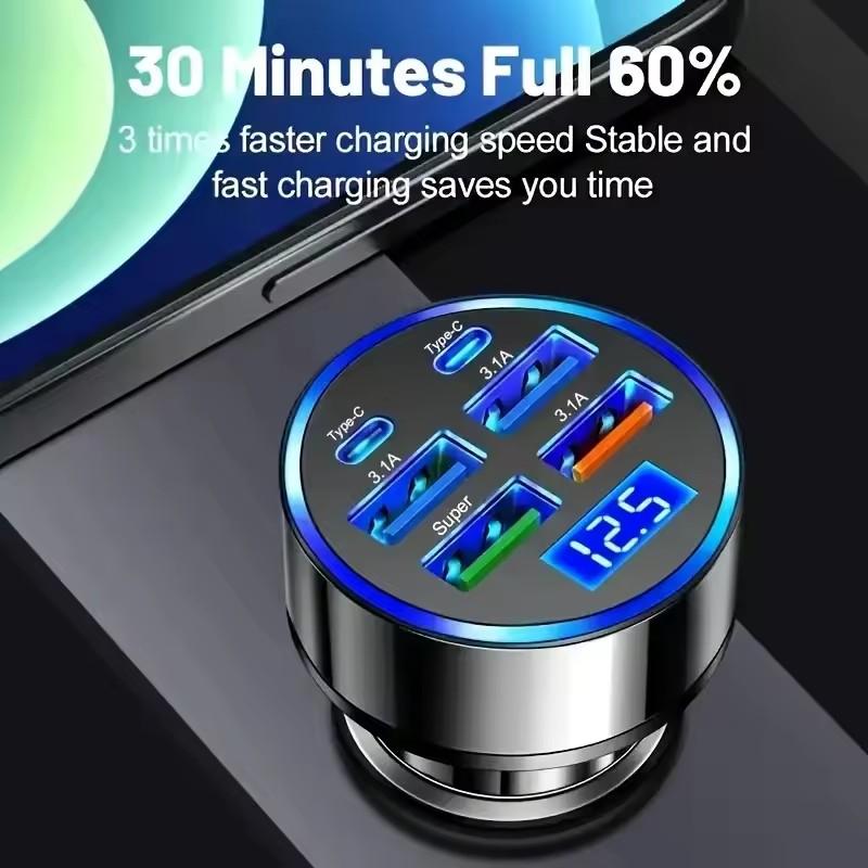 300W PD Araç Şarj Cihazı 6 Por - Usb C Power Adapter incelemesi ve fiyatı