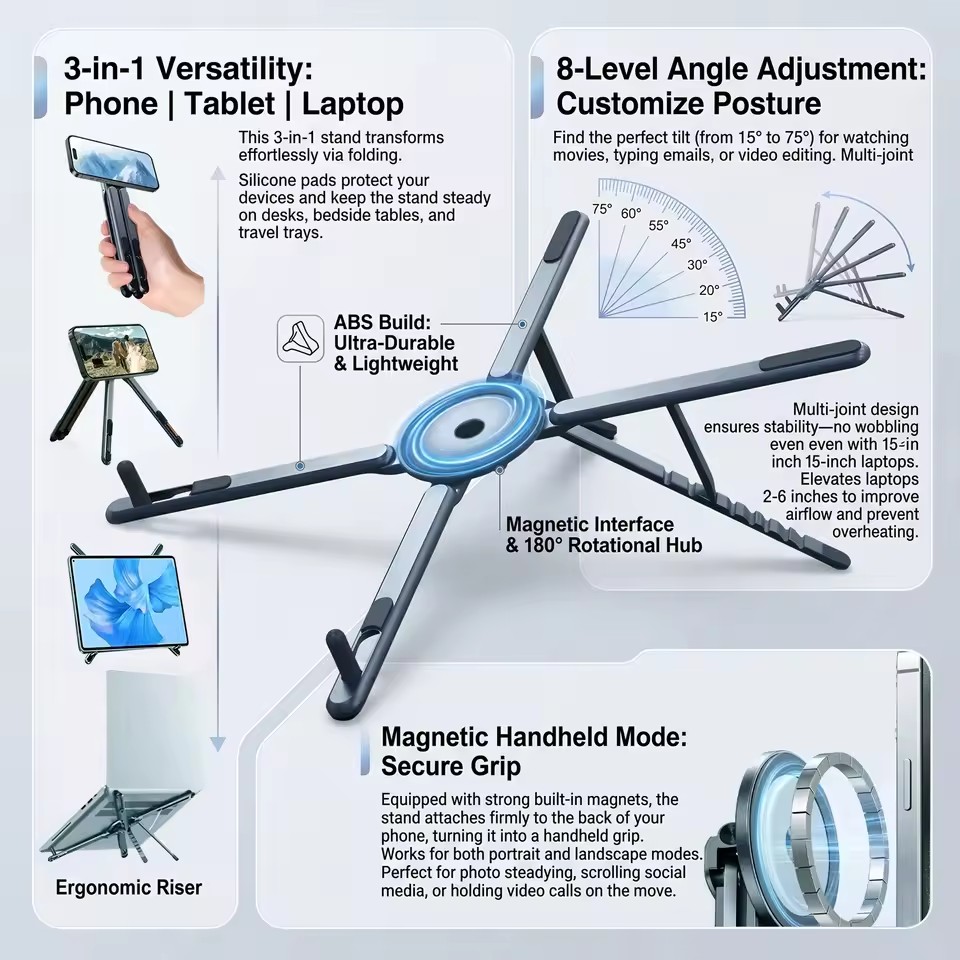 Taşınabilir Manyetik Telefon T - Laptop Ergonomic Accessories incelemesi ve fiyatı