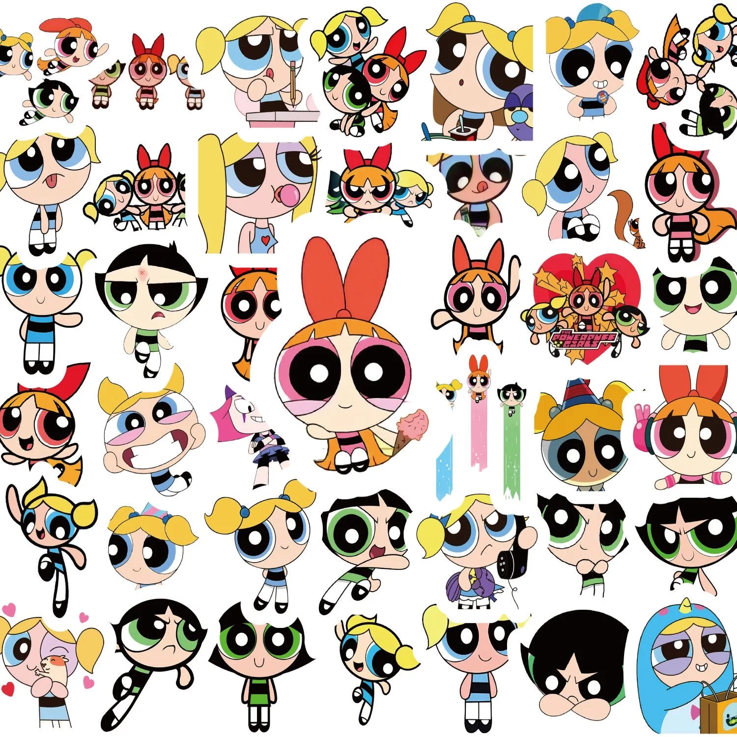 100 adet Powerpuff Girls çıkar - Laptop Bag Waterproof incelemesi ve fiyatı