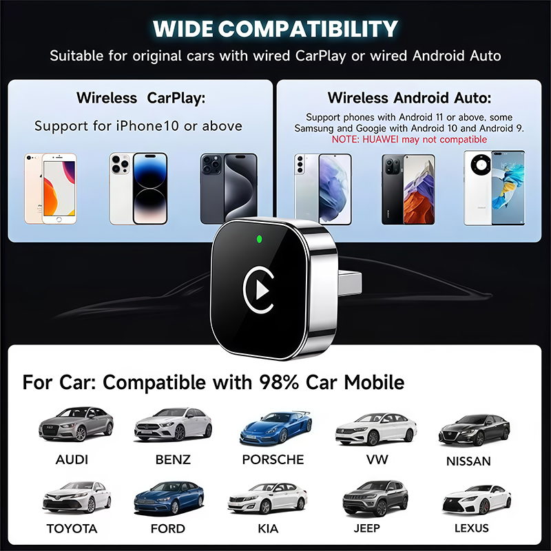 2'si 1 arada Kablosuz CarPlay  - Usb C Power Adapter incelemesi ve fiyatı