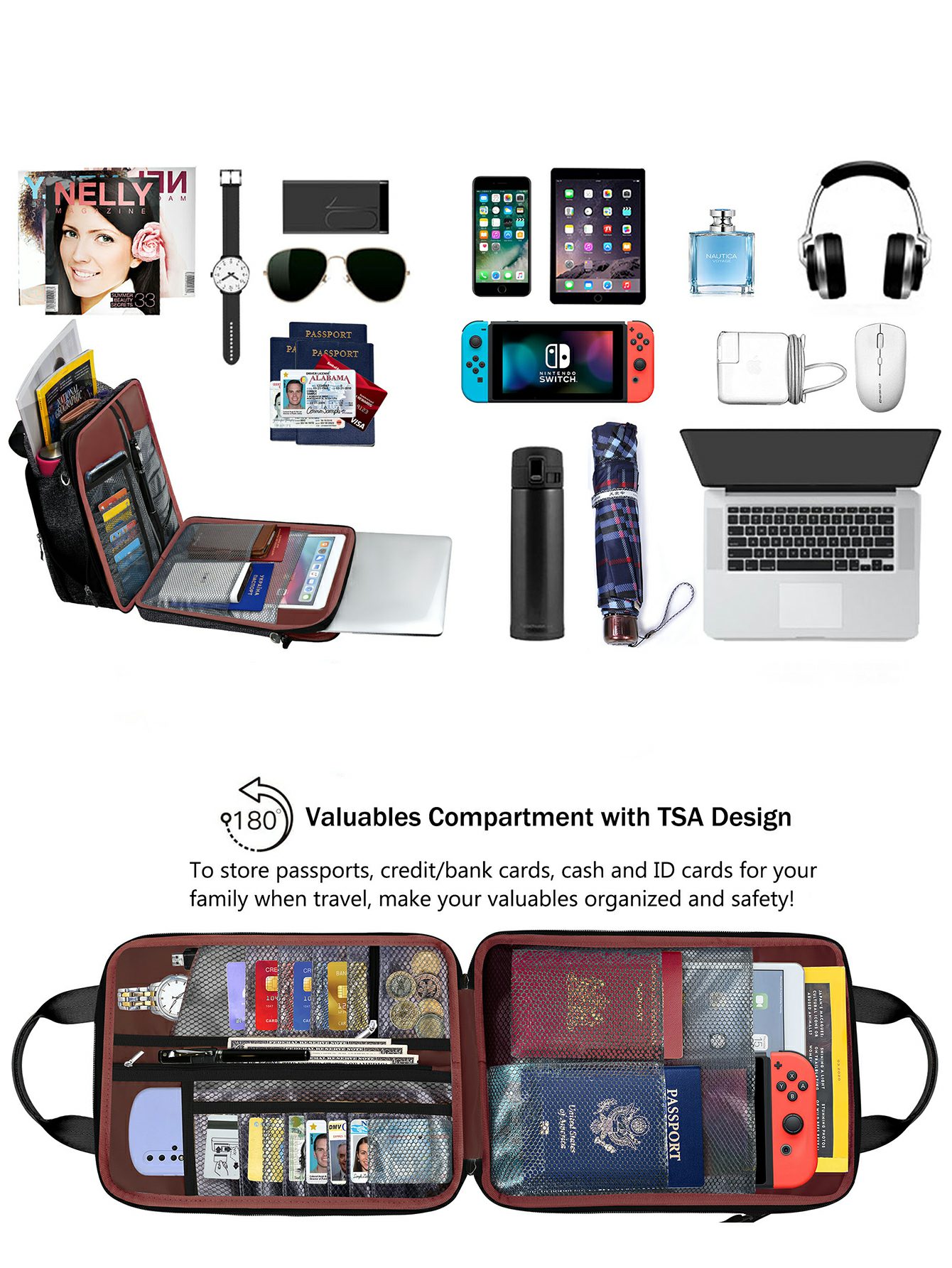 Değişken kapasite ve kayış ile - Laptop Accessories Travel Case incelemesi ve fiyatı